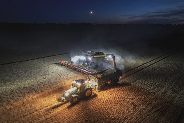 Harvesting at night