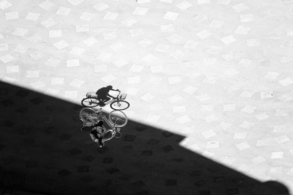 On the edge of the shadow