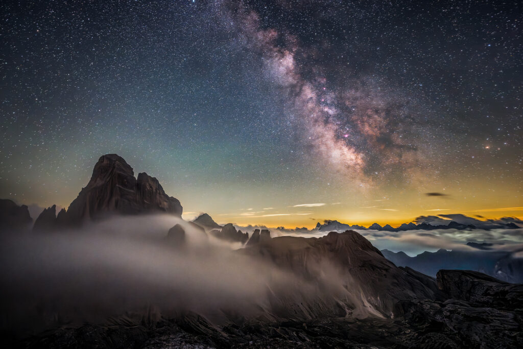 Starry nights in the Dolomites
