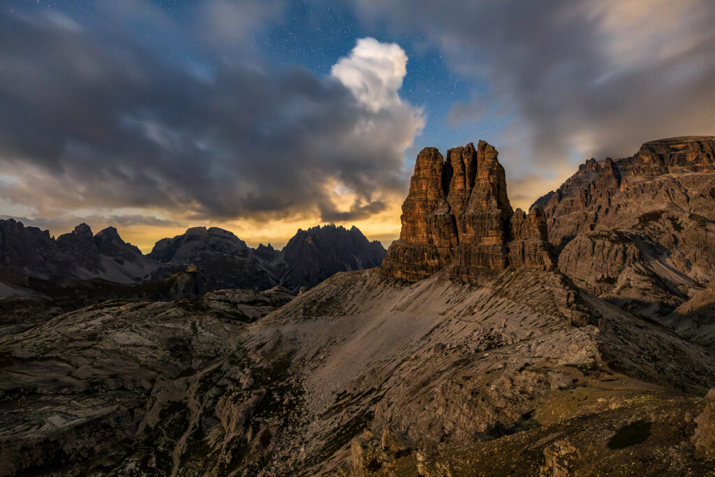 Starry nights in the Dolomites
