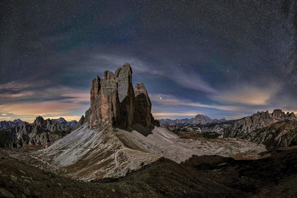 Starry nights in the Dolomites