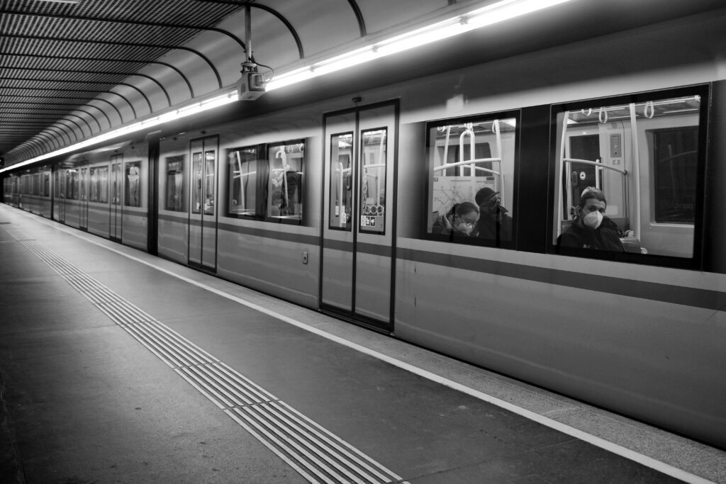 People in geometry of light and shadow