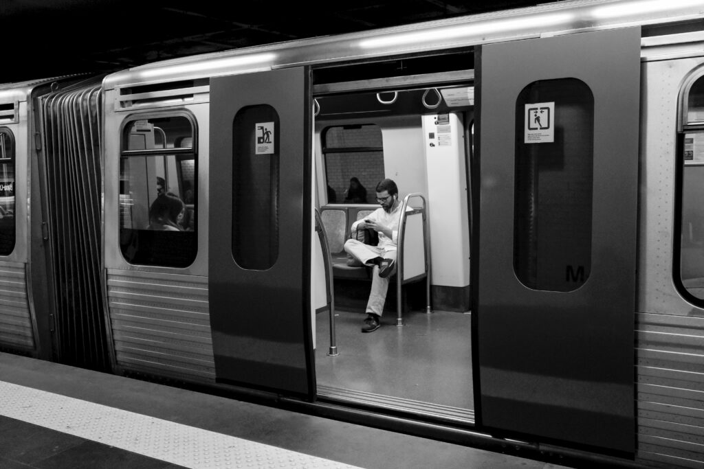 People in geometry of light and shadow